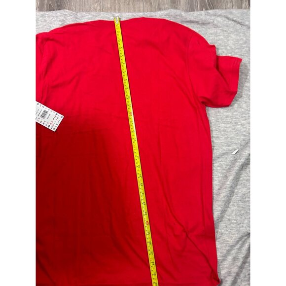 Majestic Boston Red Sox T Shirt Men's Size Large Solid Causal Crew Neck Red - Picture 8 of 9